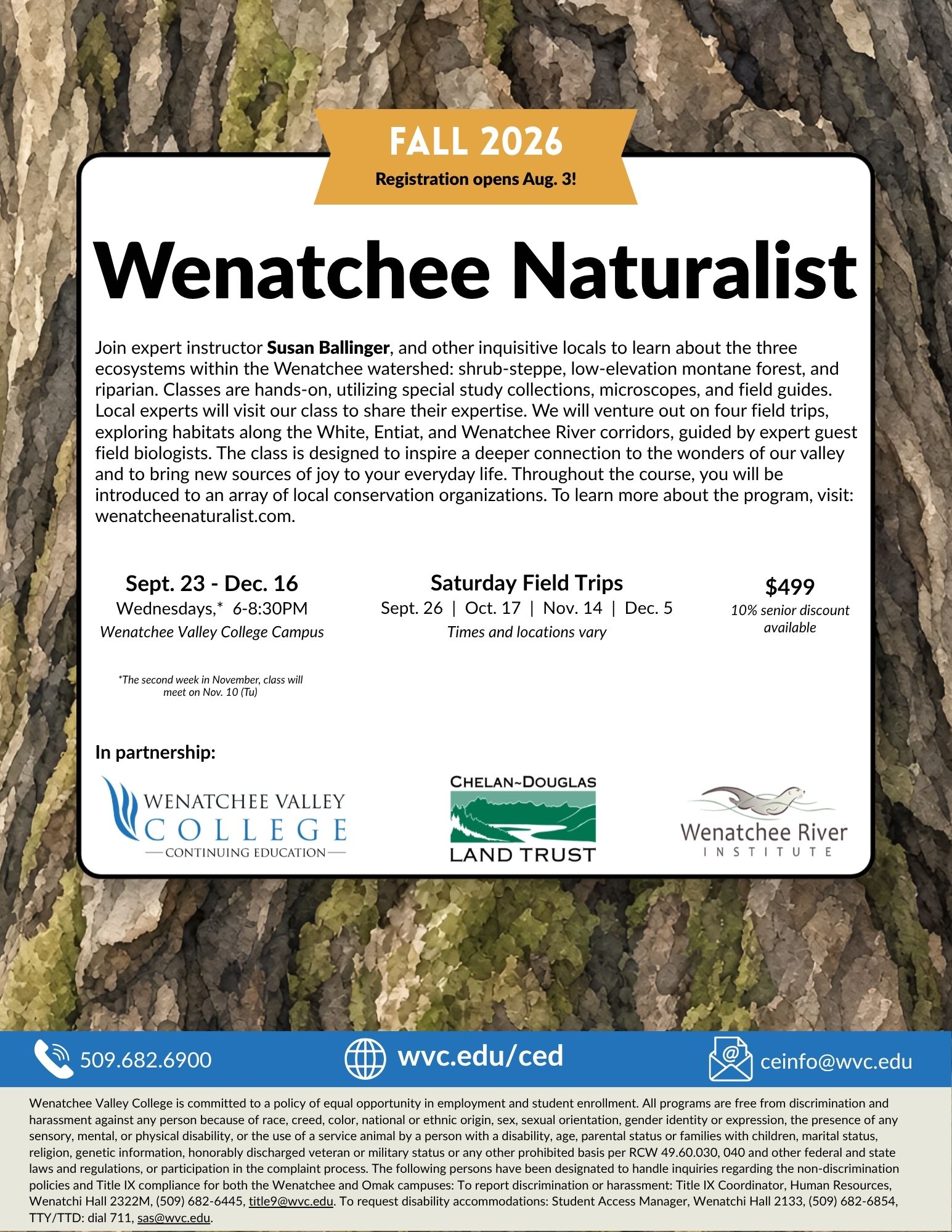 Wenatchee Naturalist Flyer 2026